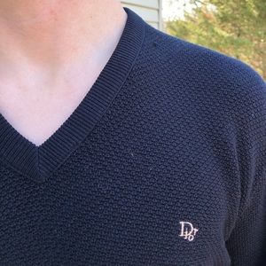 Vintage Christian Dior V-neck Sweater